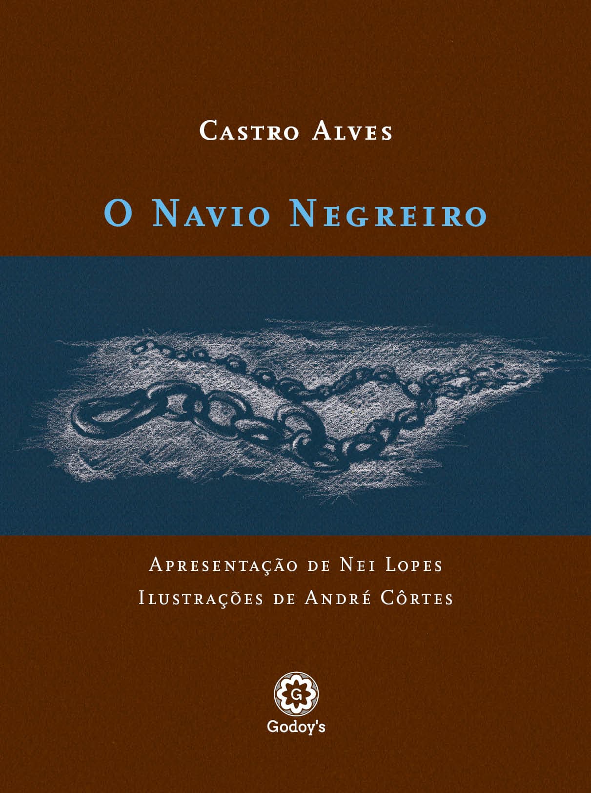Capa do livro O navio negreiro, escrito por Castro Alves