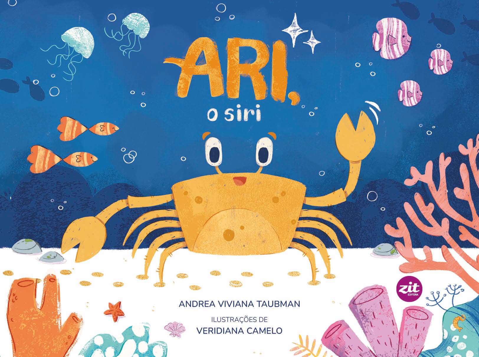Capa do livro Ari, o siri, escrito por Andrea Viviana Taubman