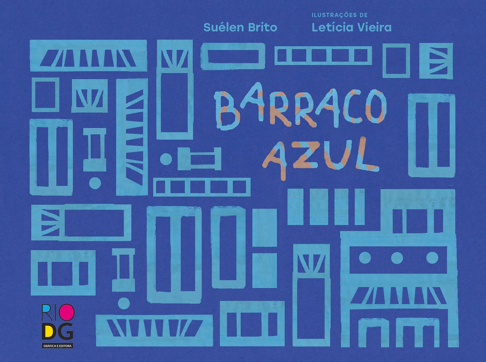 Capa do livro Barraco azul, escrito por Suélen Brito