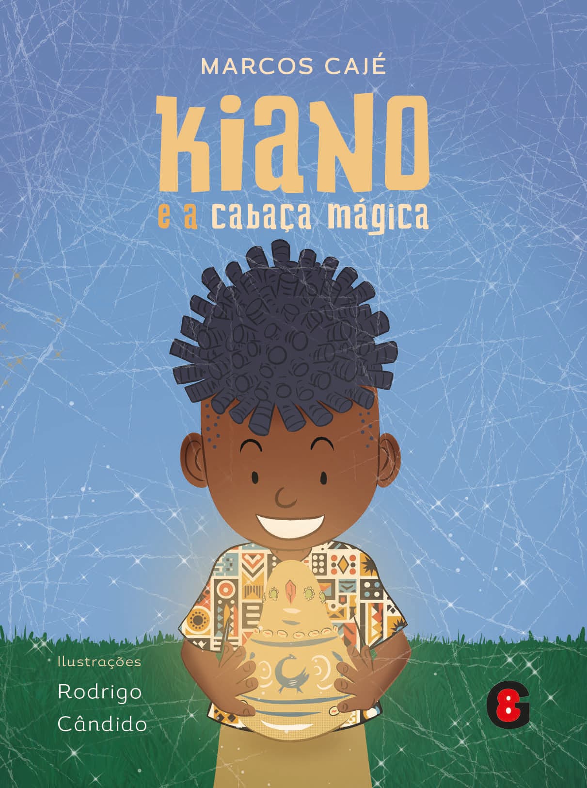 Capa do livro Kiano e a cabaça mágica, escrito por Marcos Cajé